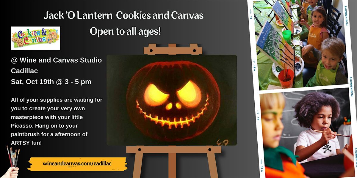 Jack-O-Lantern ~ Cookies and Canvas ~ Cadillac