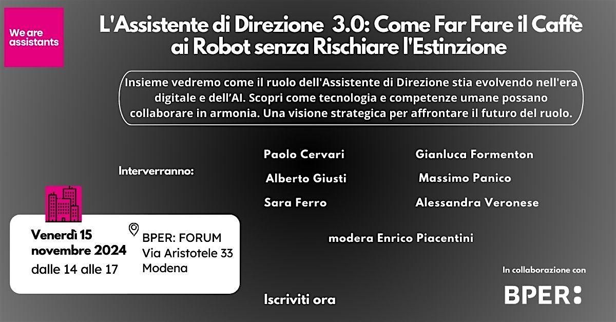 L'Assistente di Direzione 3.0: Come Evitare di rischiare l'estinzione