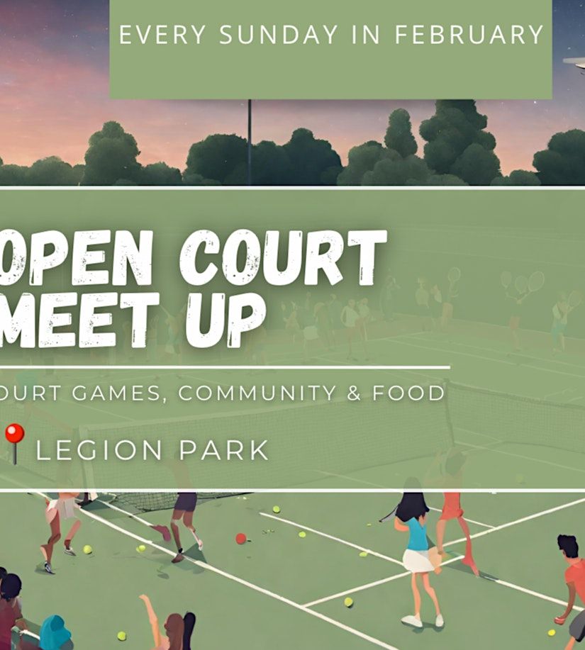 RSVP through SweatPals: 821 Weekly Tennis Meet Up | $15.00\/person