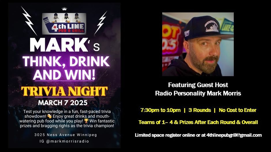 4th Line Trivia Night featuring guest host Mark Morris