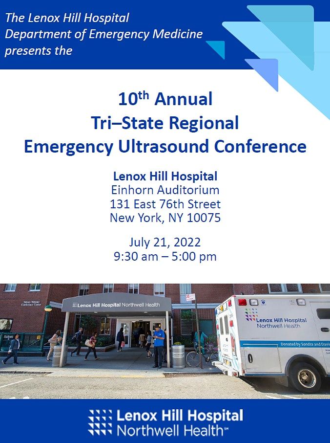 10th Annual Tri\u2013State Regional Emergency Ultrasound Conference