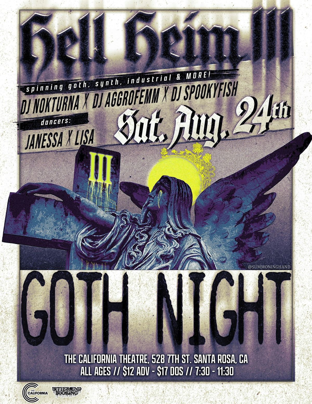 Hell Heim III: Goth Night at The California Theatre