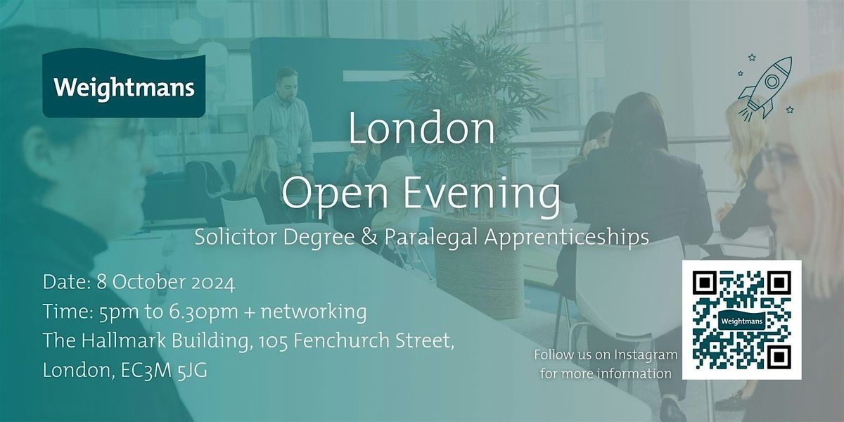 London Open Evening - Solicitor Degree & Paralegal Apprenticeships