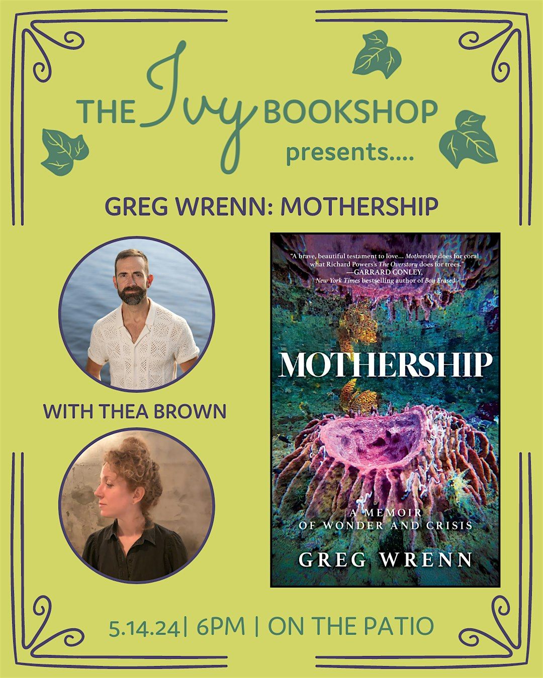 Greg Wrenn: MOTHERSHIP: A MEMOIR OF WONDER AND CRISIS (with Thea Brown)
