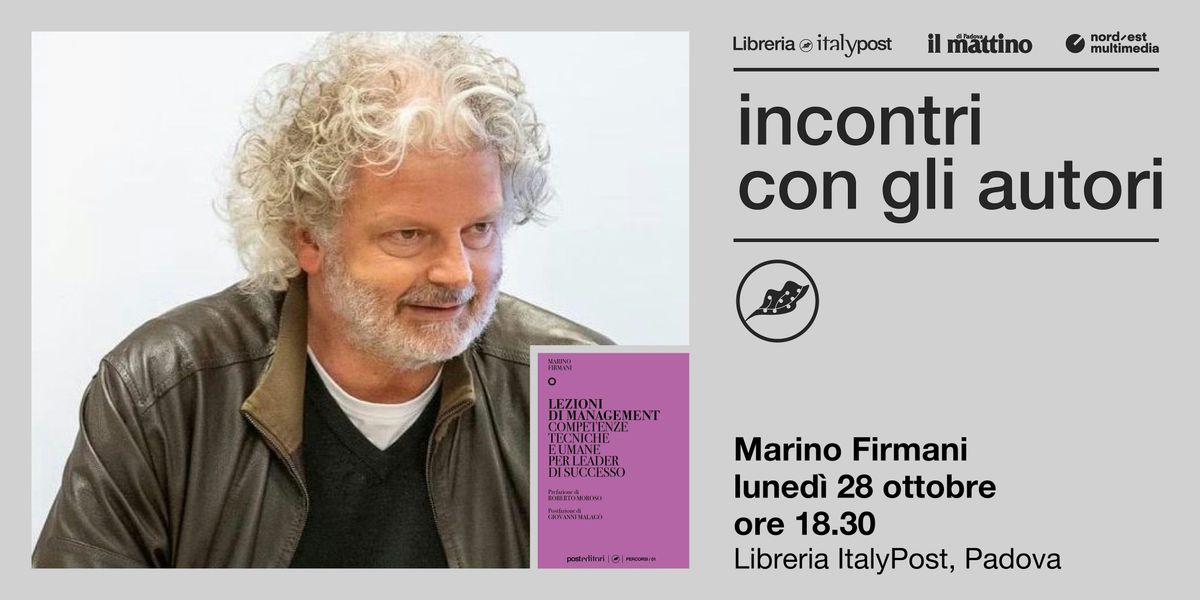 INCONTRO CON GLI AUTORI | Incontro con Marino Firmani