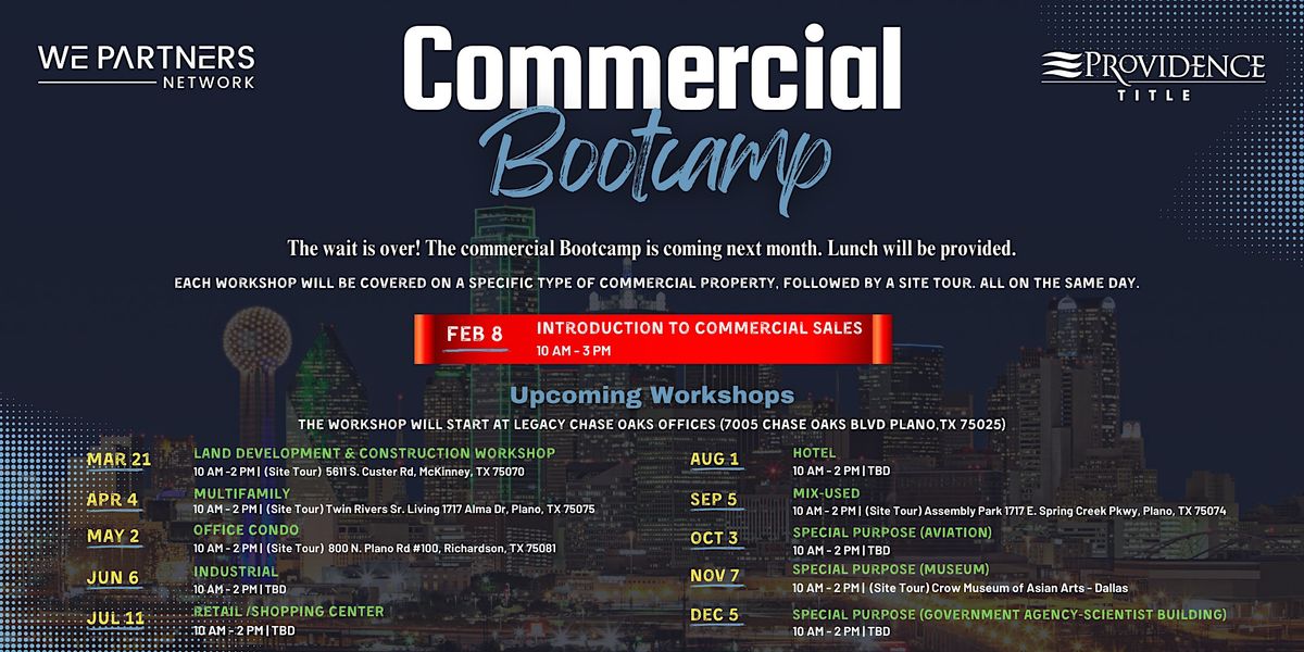 Commercial Bootcamp