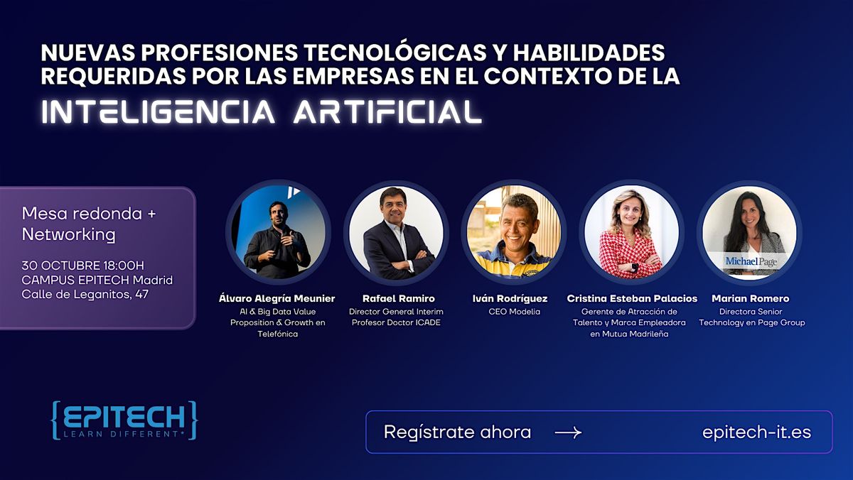 MESA REDONDA - Nuevas profesiones tecnol\u00f3gicas en el contexto de la IA