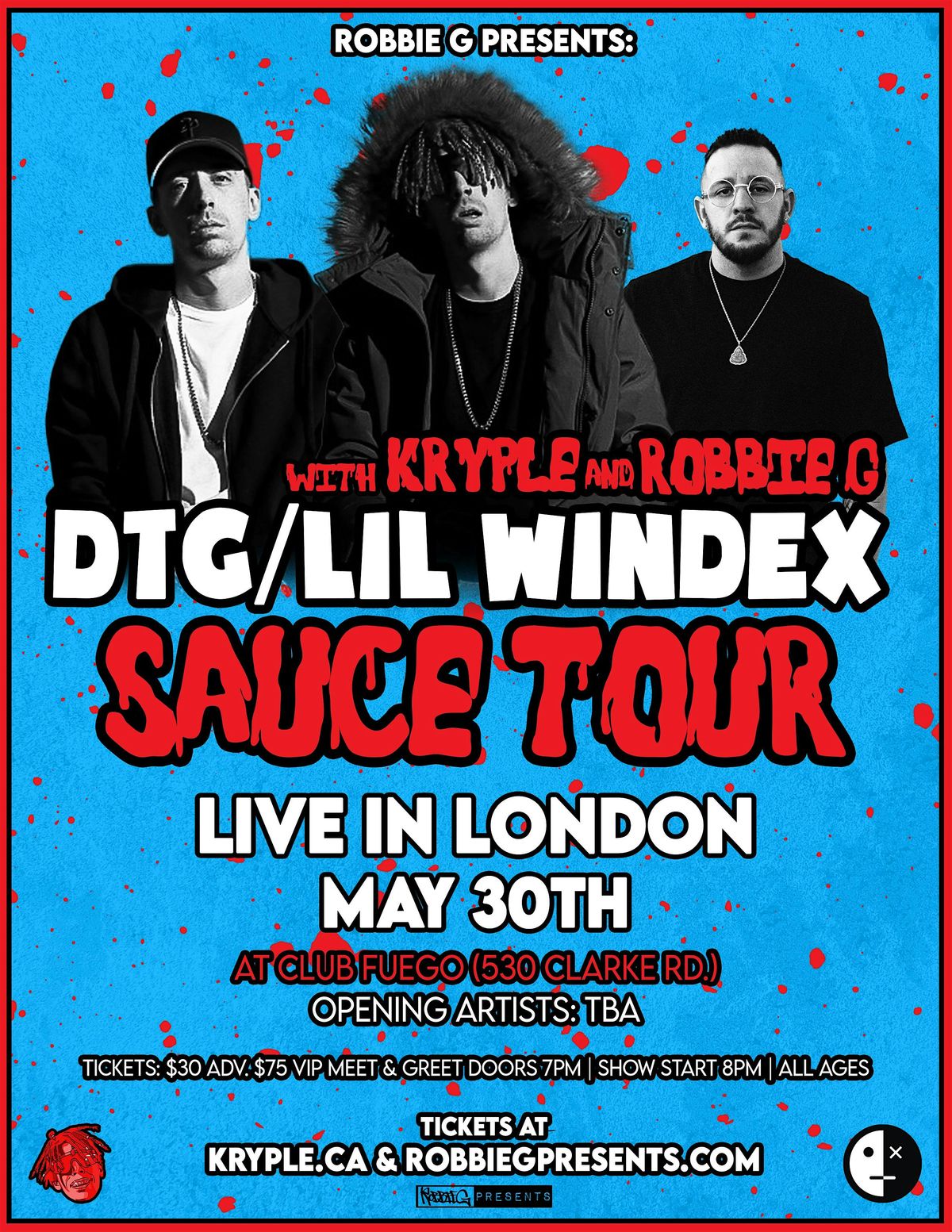 DTG\/Lil Windex Live in Barrie June 12th at  Queens Nightclub with Kryple