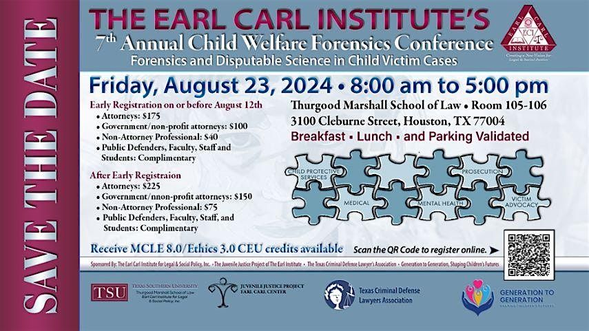 Earl Carl Institute 7th Annual Child Welfare and Forensics Conference