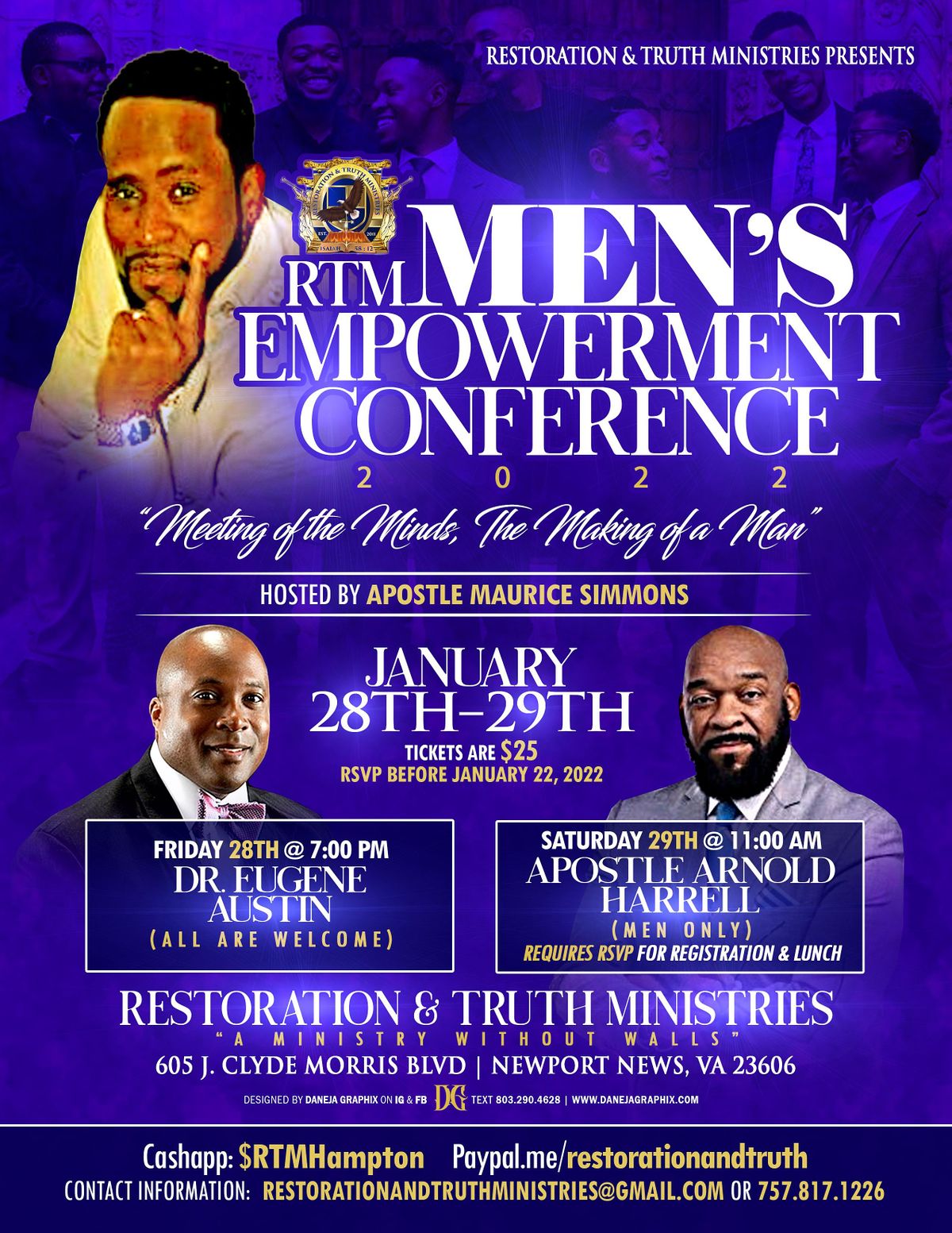 Rtm Conference RTM Men Empowerment Conference 2022, 605 J Clyde Morris Blvd, Newport ...
