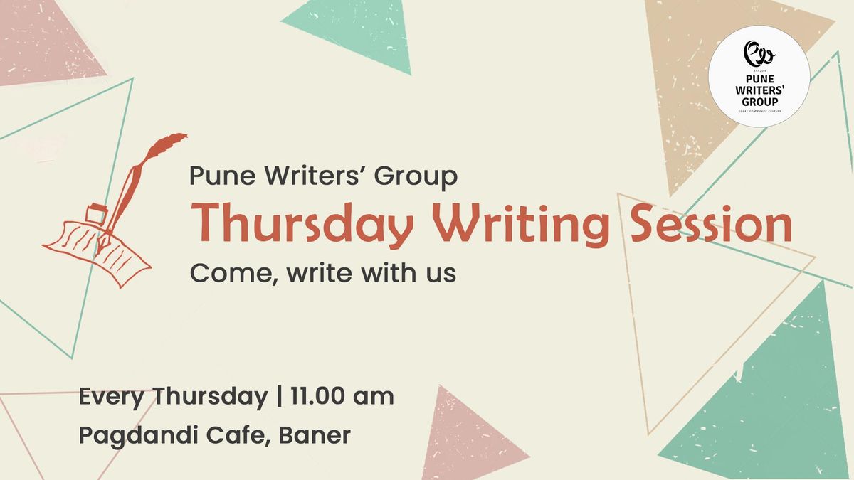 Thursday Writing Session: Come, write with us!