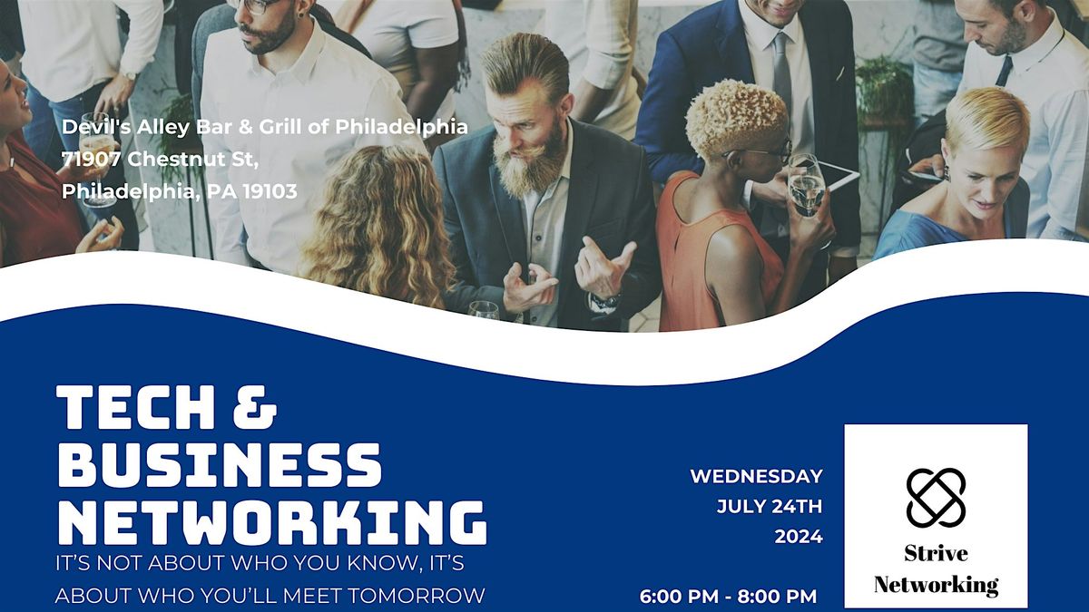 Tech and Business Networking | Elevating Your Potential - Philadelphia