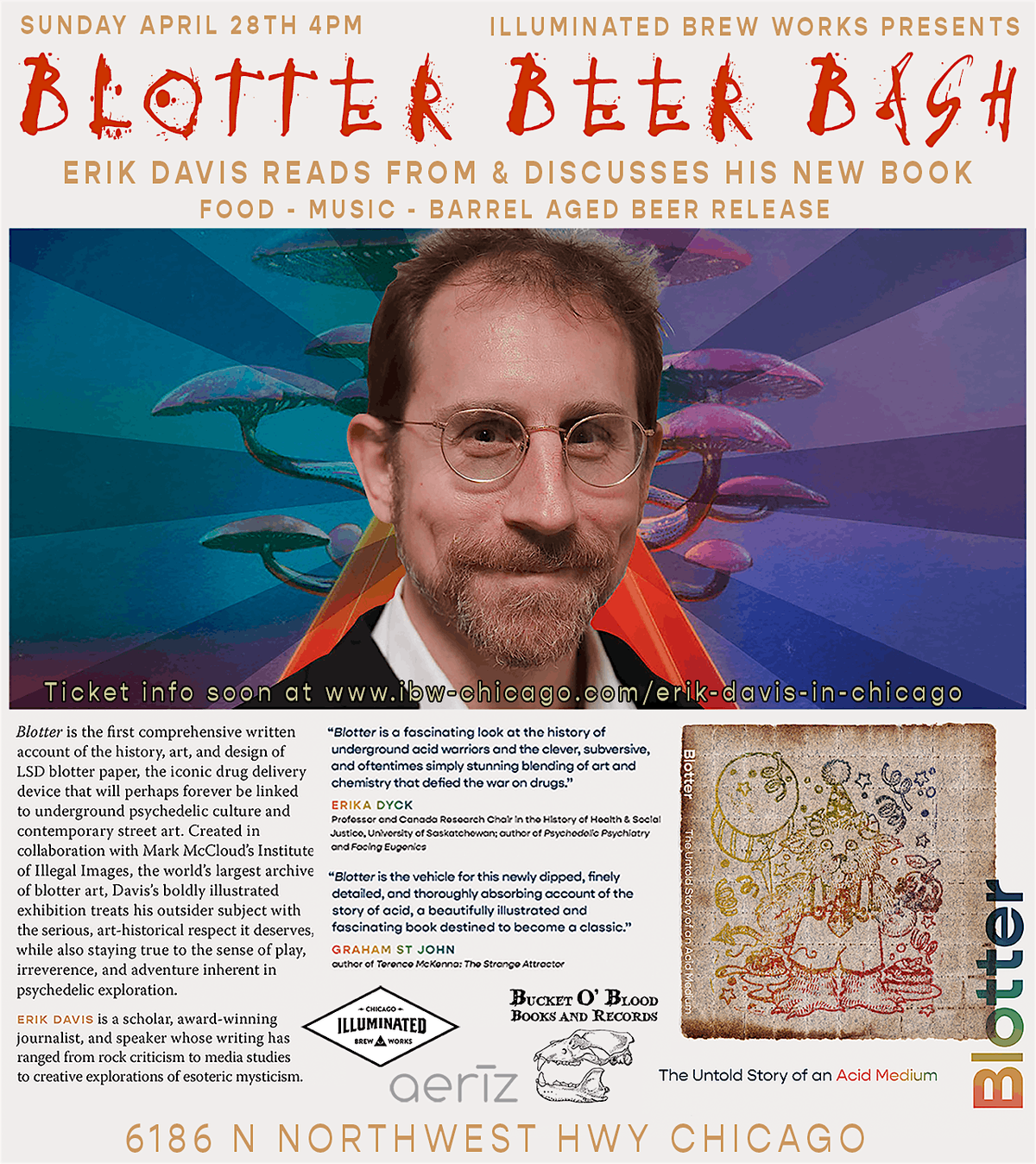 Blotter Beer Bash with Author Erik Davis