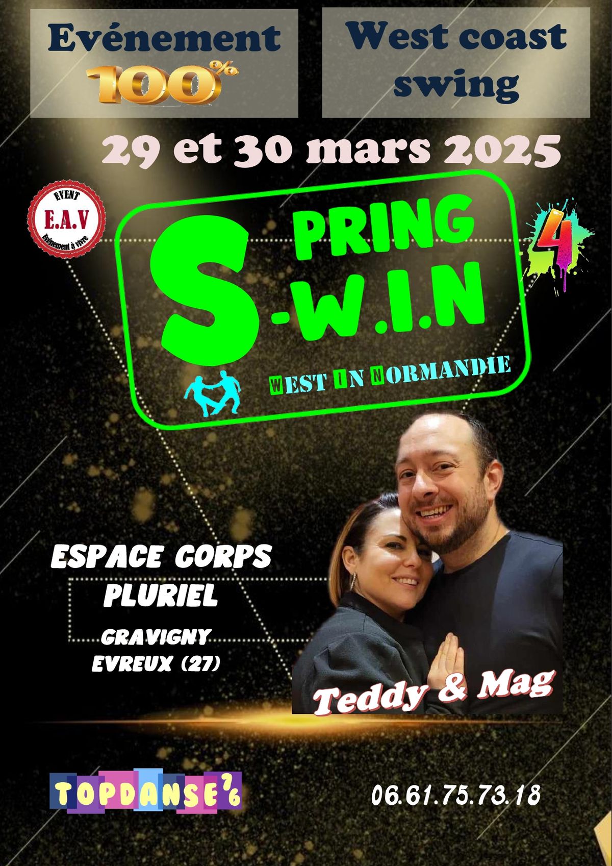 Spring WIN 4 100 % West Coast Swing avec Teddy et Mag