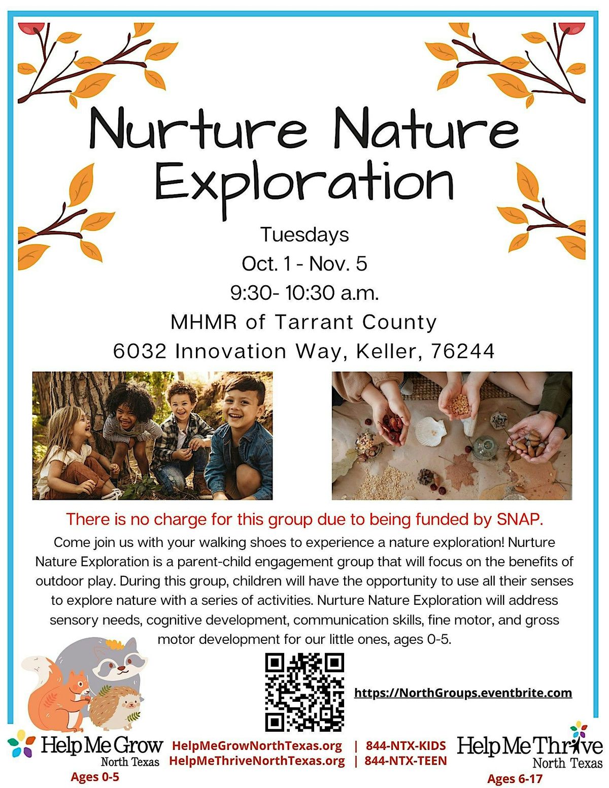 Face to Face: Nurture Nature Exploration- Keller