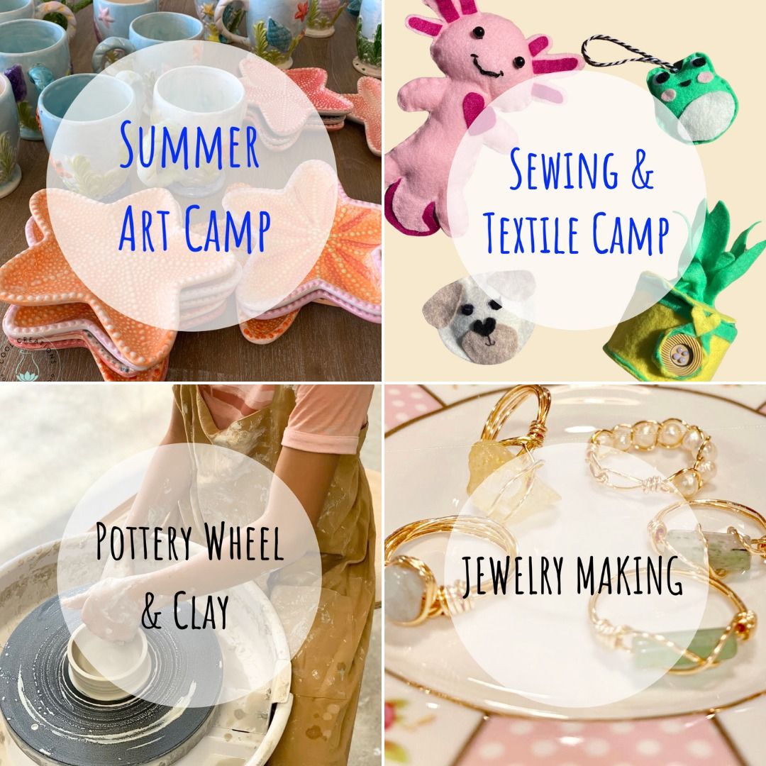 Summer Art Camps June 10th-August  9th, 2024