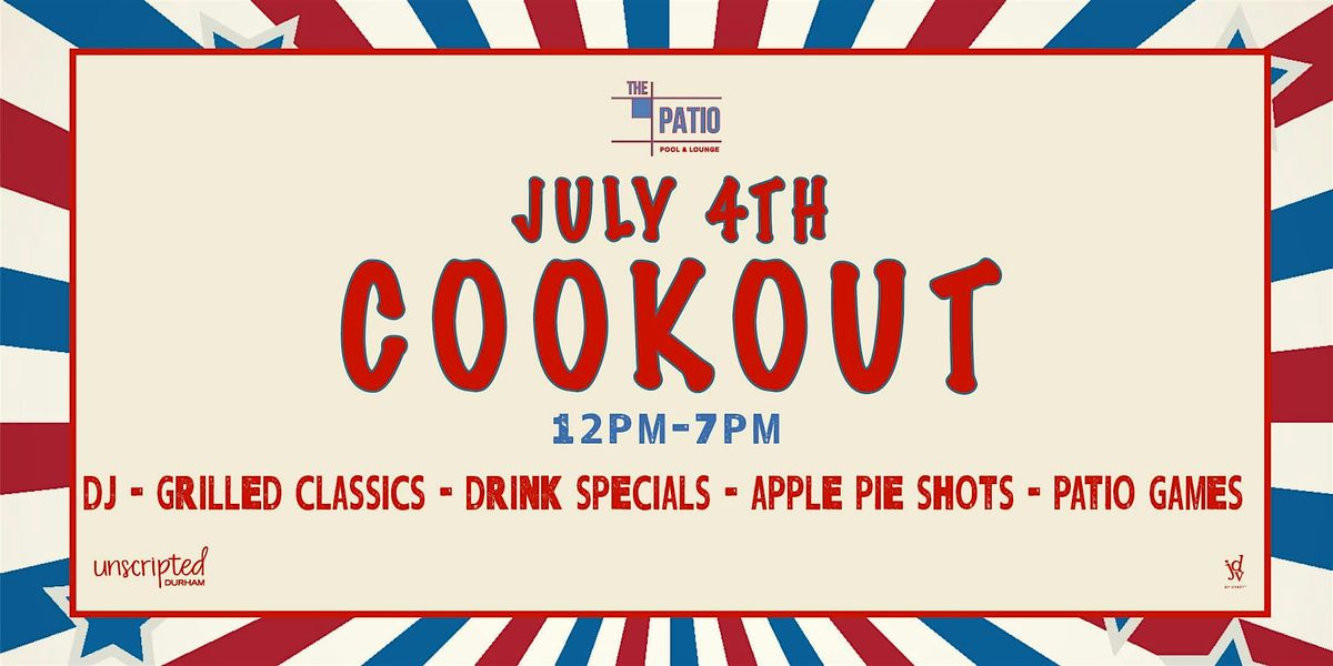 July 4th Poolside Cookout @ The Patio