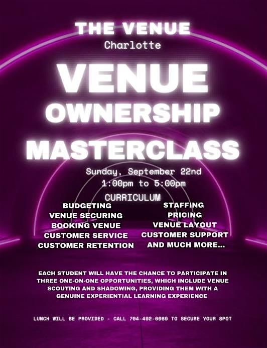 Venue Ownership Masterclass