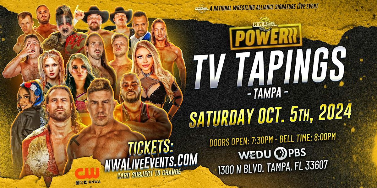 NWA Powerrr Tapings @ WEDU PBS Studios \/ Saturday, October 5th, 2024