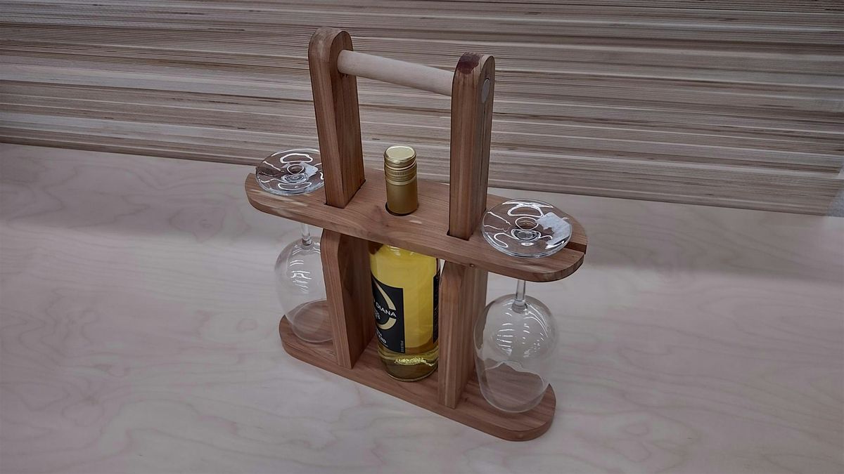 Make A 2-Glass Wine Caddy