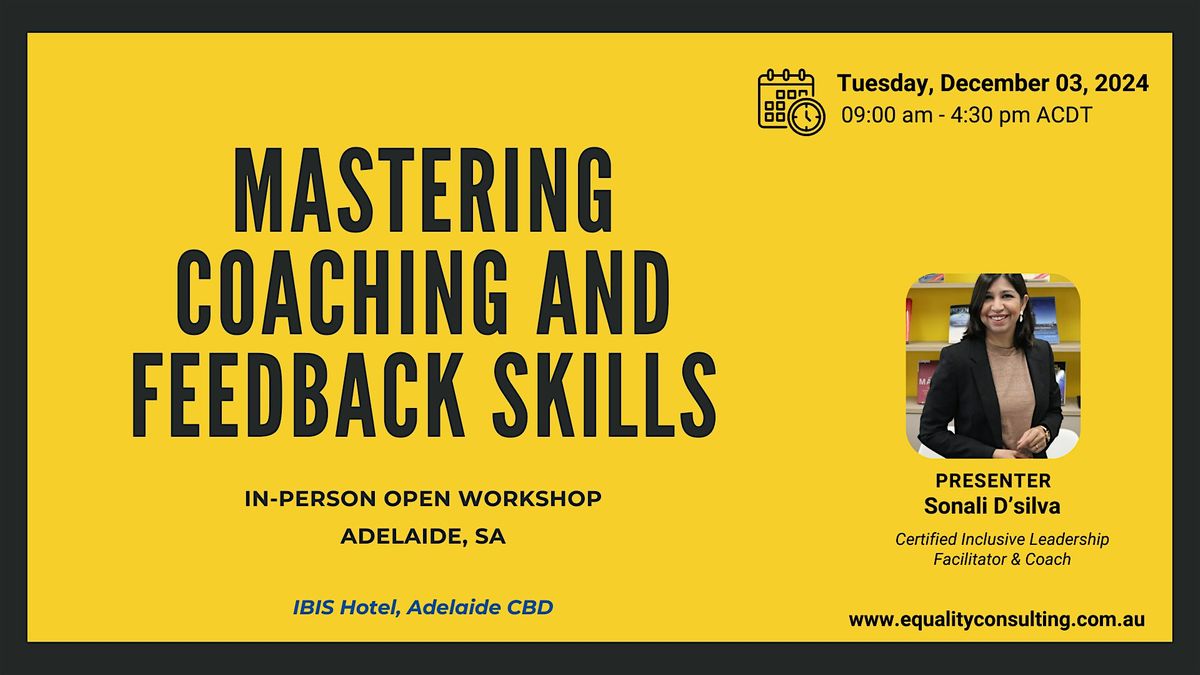 Mastering Coaching and  Feedback Skills (workshop)