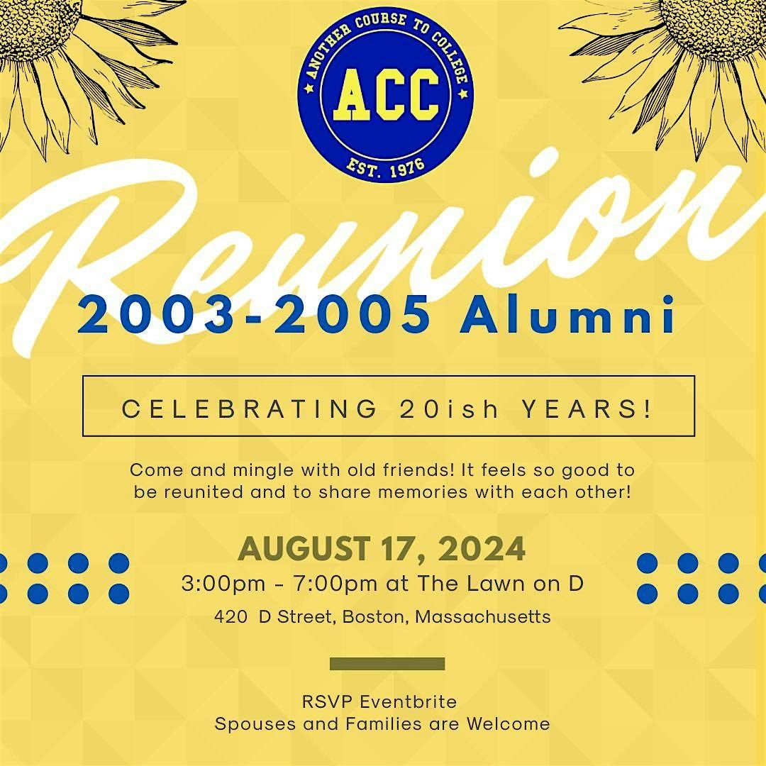 Another Course to College 20thish Class Reunion, The Lawn On D, Boston ...