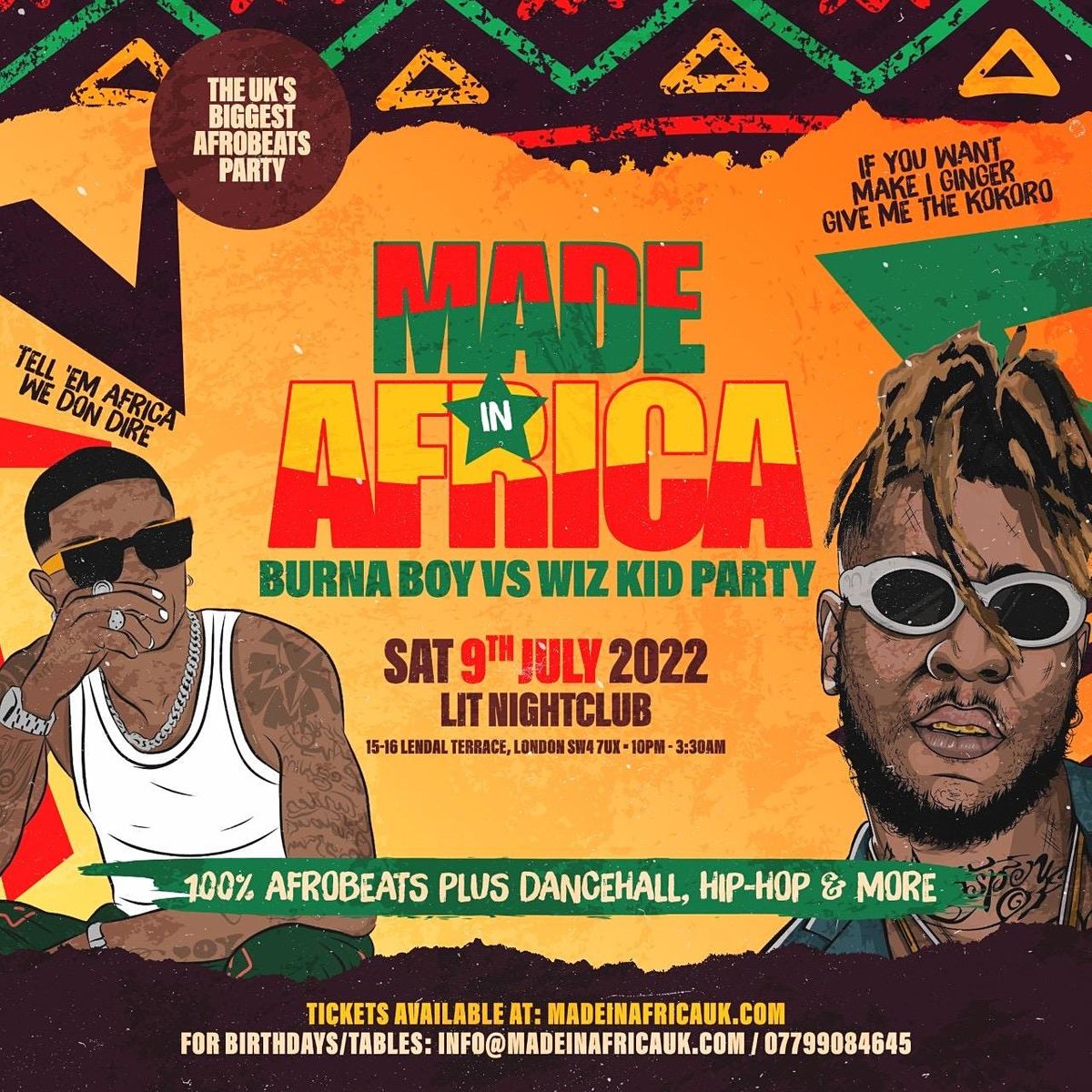 Made In Africa - London's Biggest Afrobeats Party
