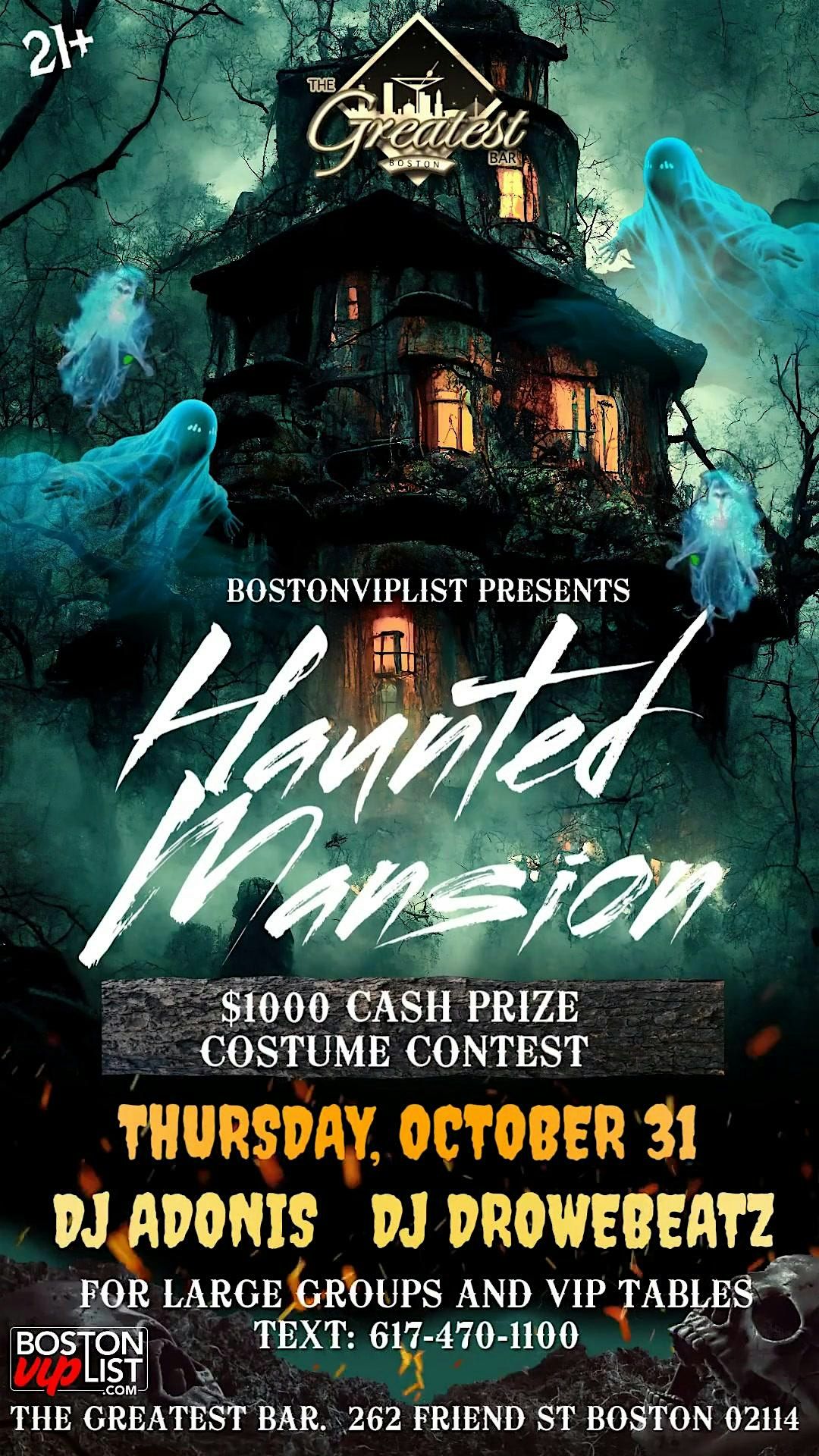 The Haunted Mansion @ The Greatest Bar (21+)