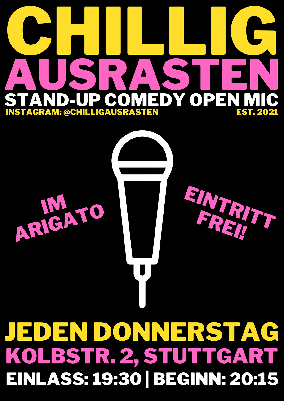 CHILLIG AUSRASTEN | STAND-UP COMEDY OPEN MIC