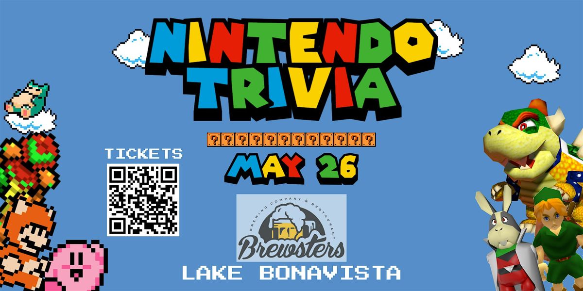 Nintendo Trivia at Brewsters Lake Bonavista!
