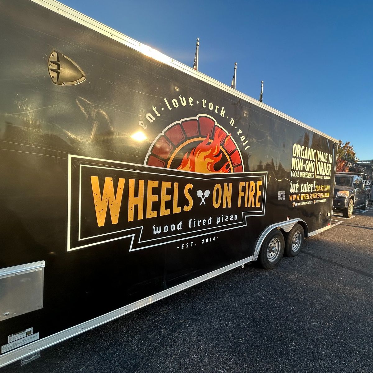 Wheels on Fire Pizza at Mountain Toad Brewing