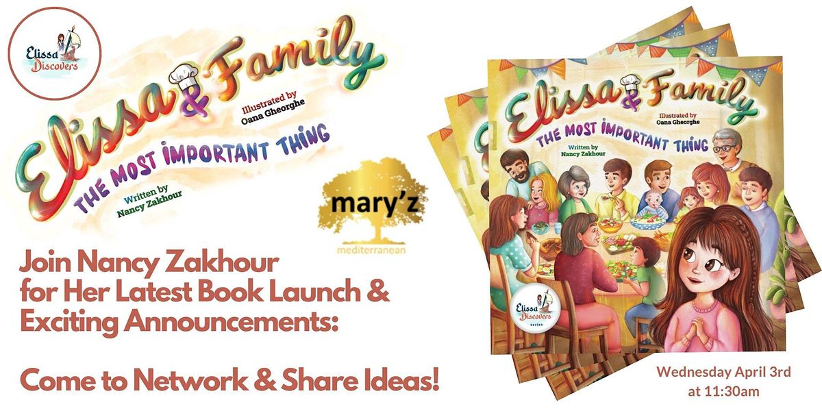 Nancy Zakhour's "Elissa Discovers" 3rd Book Launch at Maryz