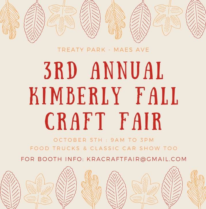 Vendor Booth #21 at Kimberly Fall Craft Fair