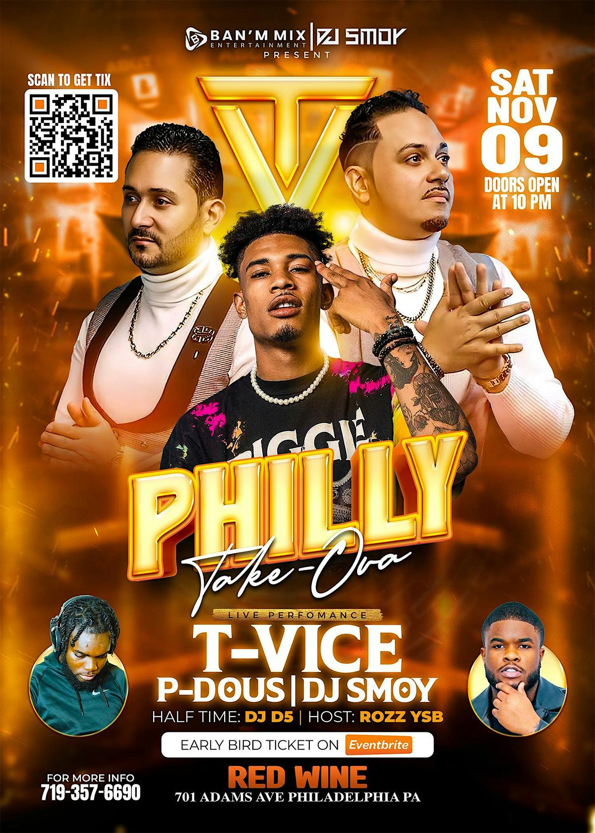 T-VICE \/ PDOUS LIVE IN PHILLY (PhillyTakeOva)