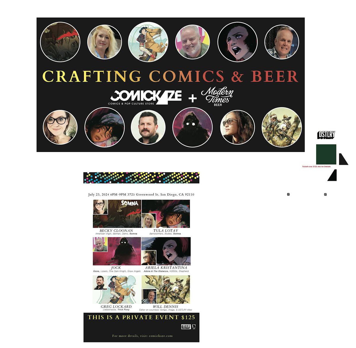 Comickaze Presents CRAFTING COMICS & BEER!