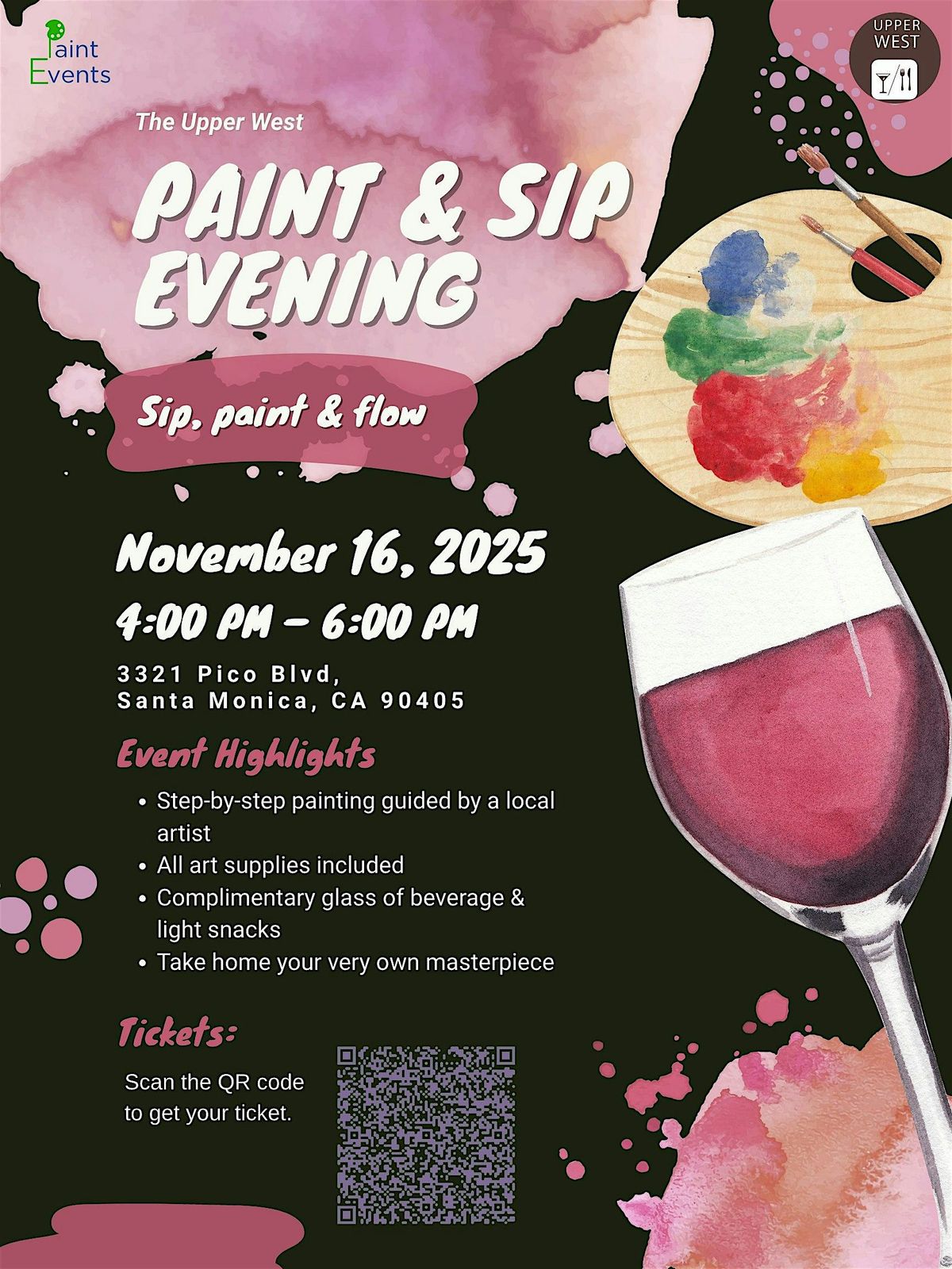 PAINT & SIP AT THE UPPER WEST