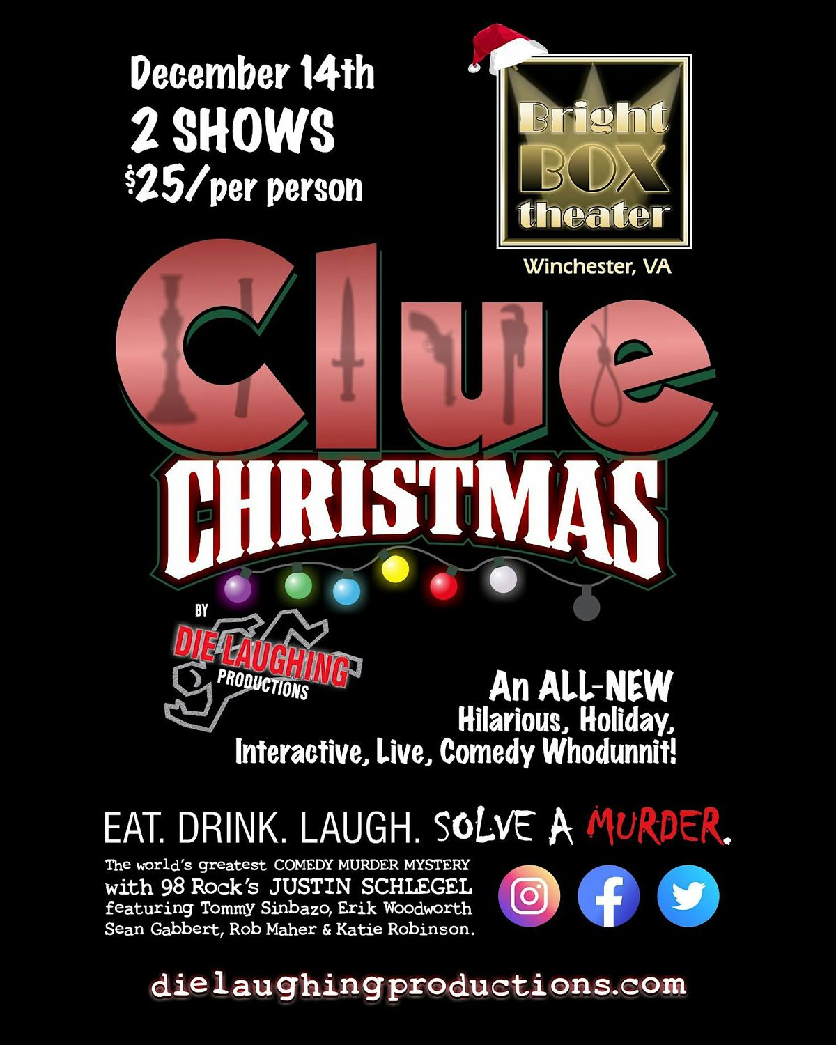 "Clue Christmas" - A M**der Mystery Comedy Show \/\/ 7PM SHOW