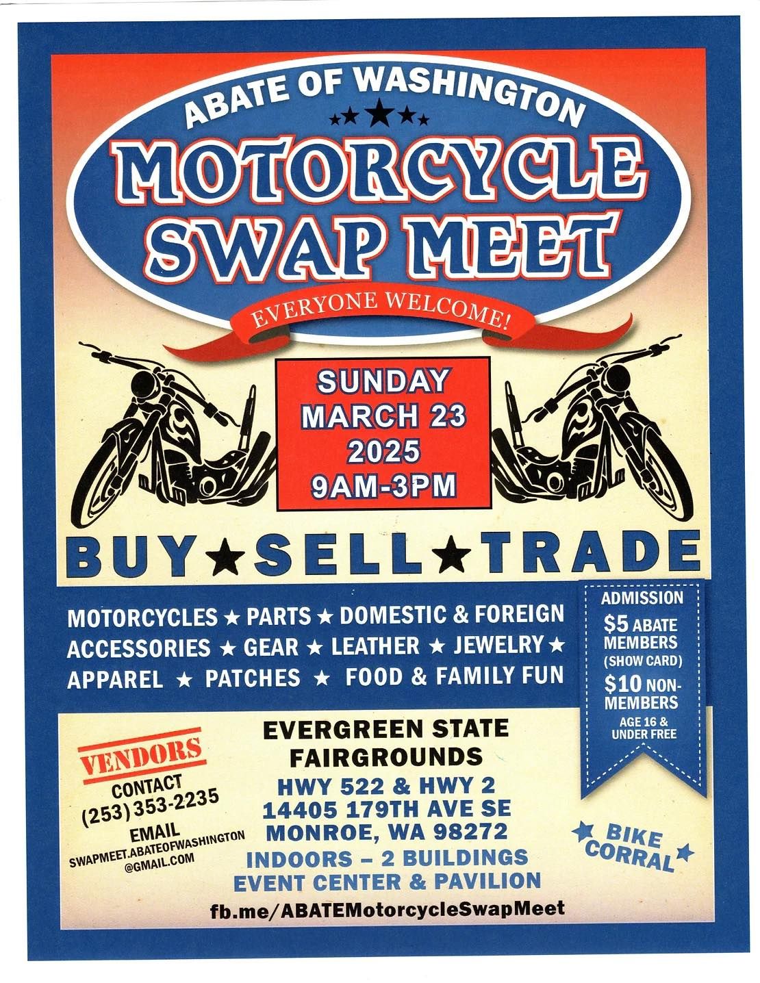 ABATE of Washington - Motorcycle Swap Meet 