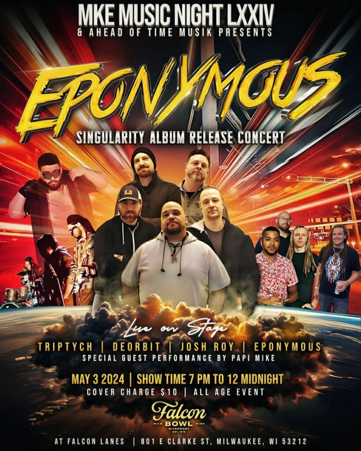 Eponymous Singularity Album Release Concert at Falcon Bowl (MKE Music Night LXXIV)