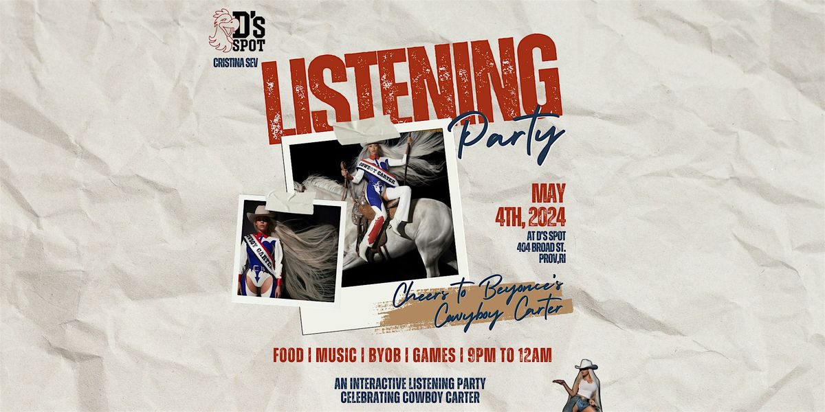 Listening Party: Cowboy Carter by Beyonce