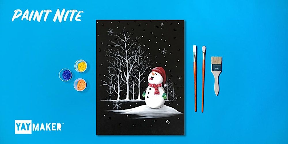 Virtual: Paint Nite: Frosty the Snowman (Kids Edition)