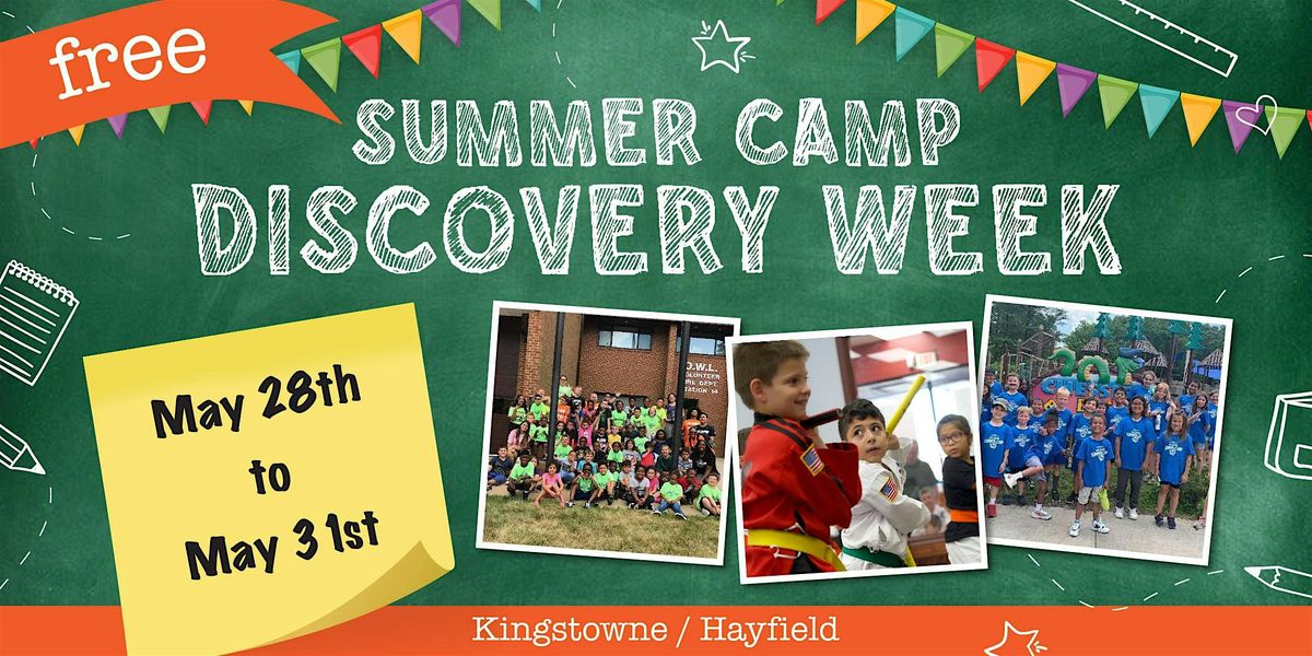 FREE Kids Martial Arts Summer Camp Discovery Week! (Kingstowne\/Hayfield)