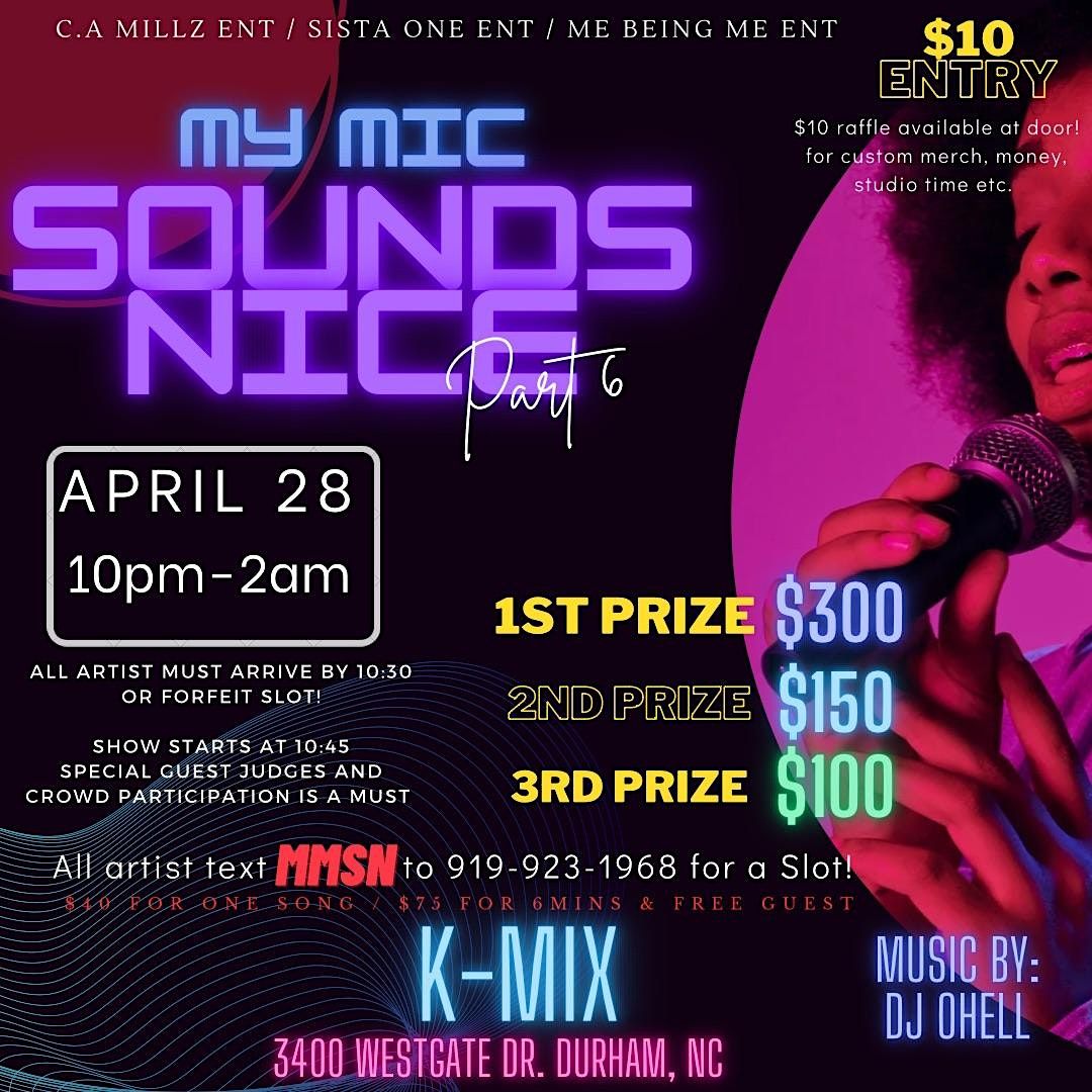 My Mic Sounds Nice (Part 6), K-Mix Karaoke & Bar, Durham, 28 April to ...