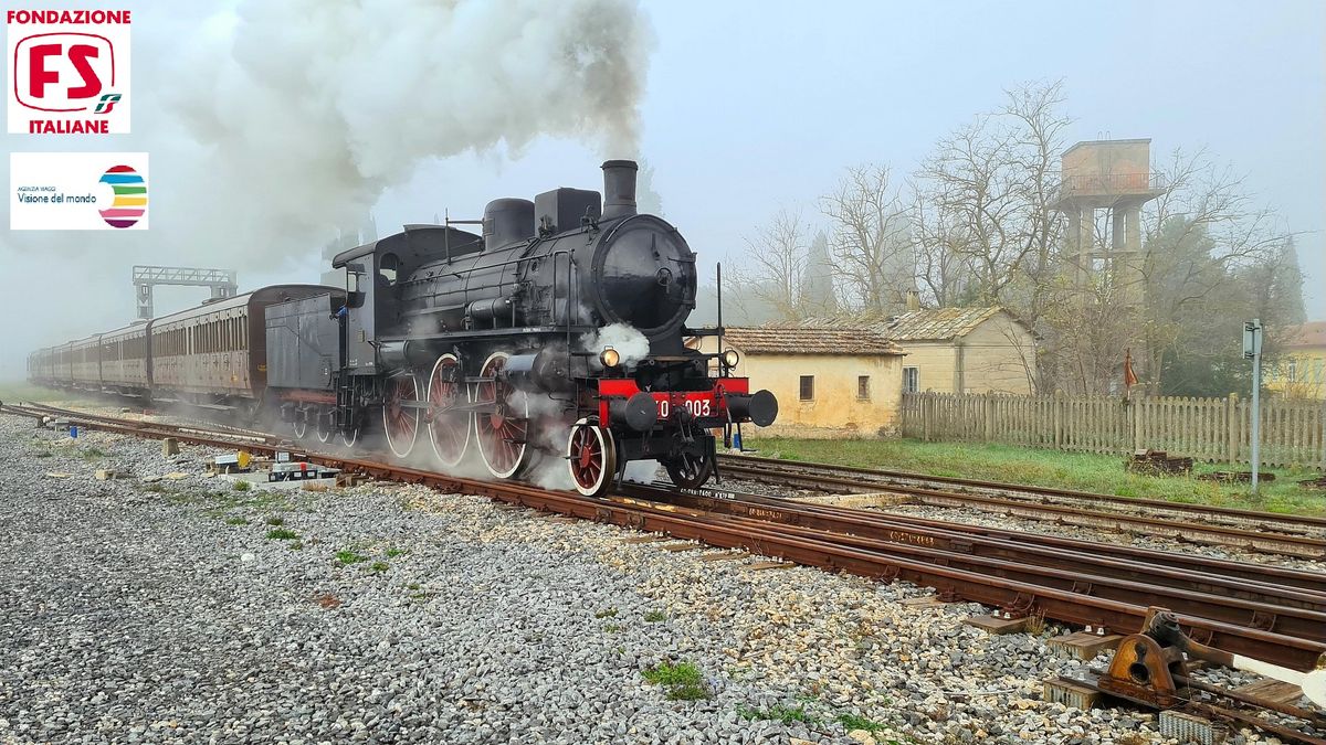 VIAGGIO IN TRENO STORICO A VAPORE DA SIENA A SAN GIOVANNI D'ASSO