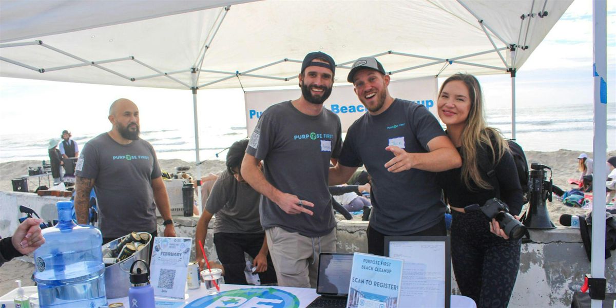 August Beach Cleanup with Purpose First and San Diego Social Leagues