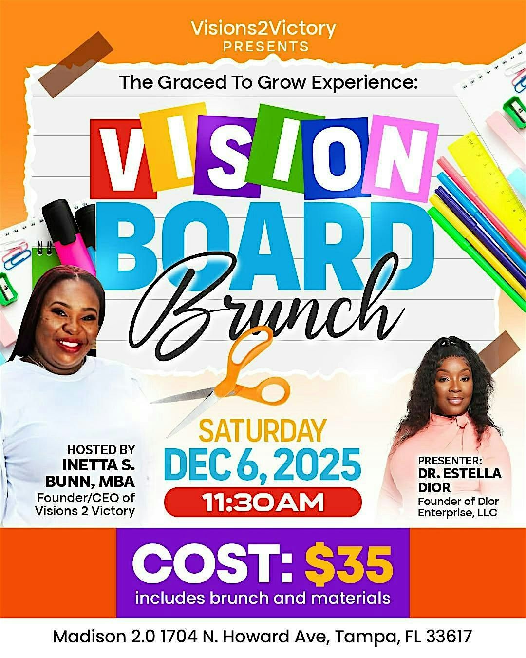 Graced to Grow Vision Board Brunch