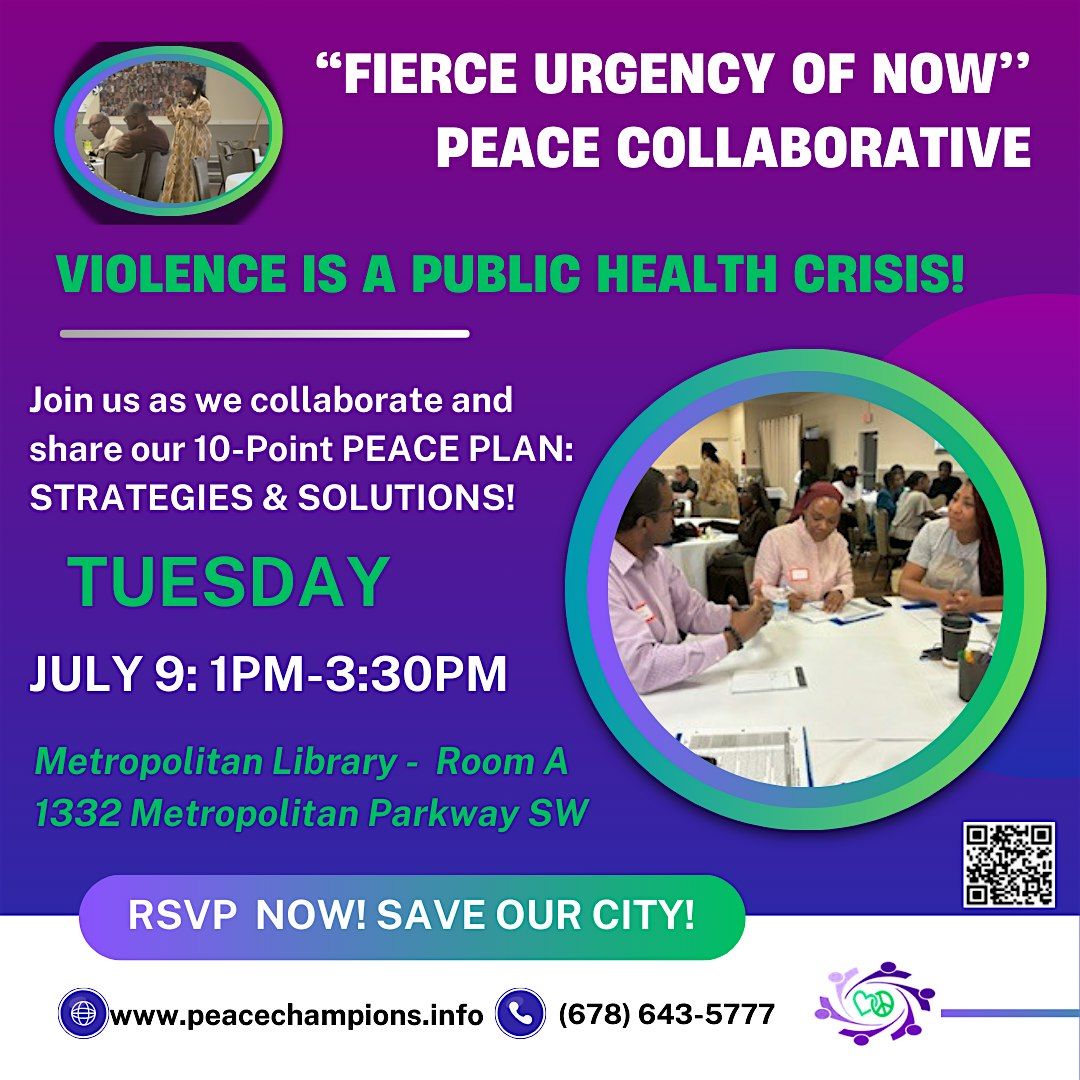 VIOLENCE PREVENTION S.O.S.-STRATEGIES & SOLUTIONS  UPDATED LOCATION & TIME!