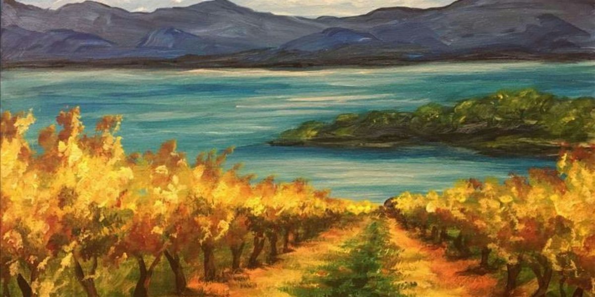 Vineyards and Rolling Mountain Tops - Paint and Sip by Classpop!\u2122