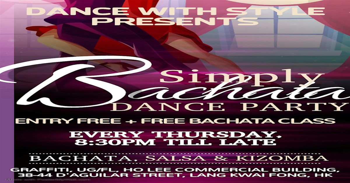 Simoly Bachata Party Every Thursday at Graffiti. Entry Free +Bachata Class