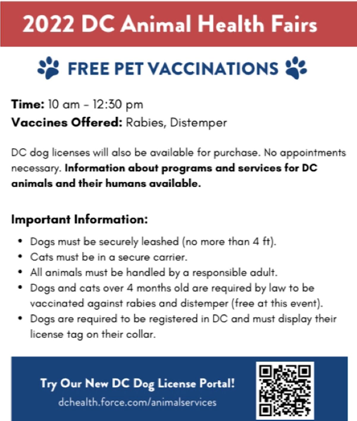 2022 DC Animal Health Fair